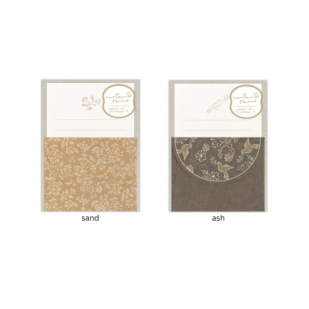 Watatane Woodland Mini Writing Letter Set - Ash