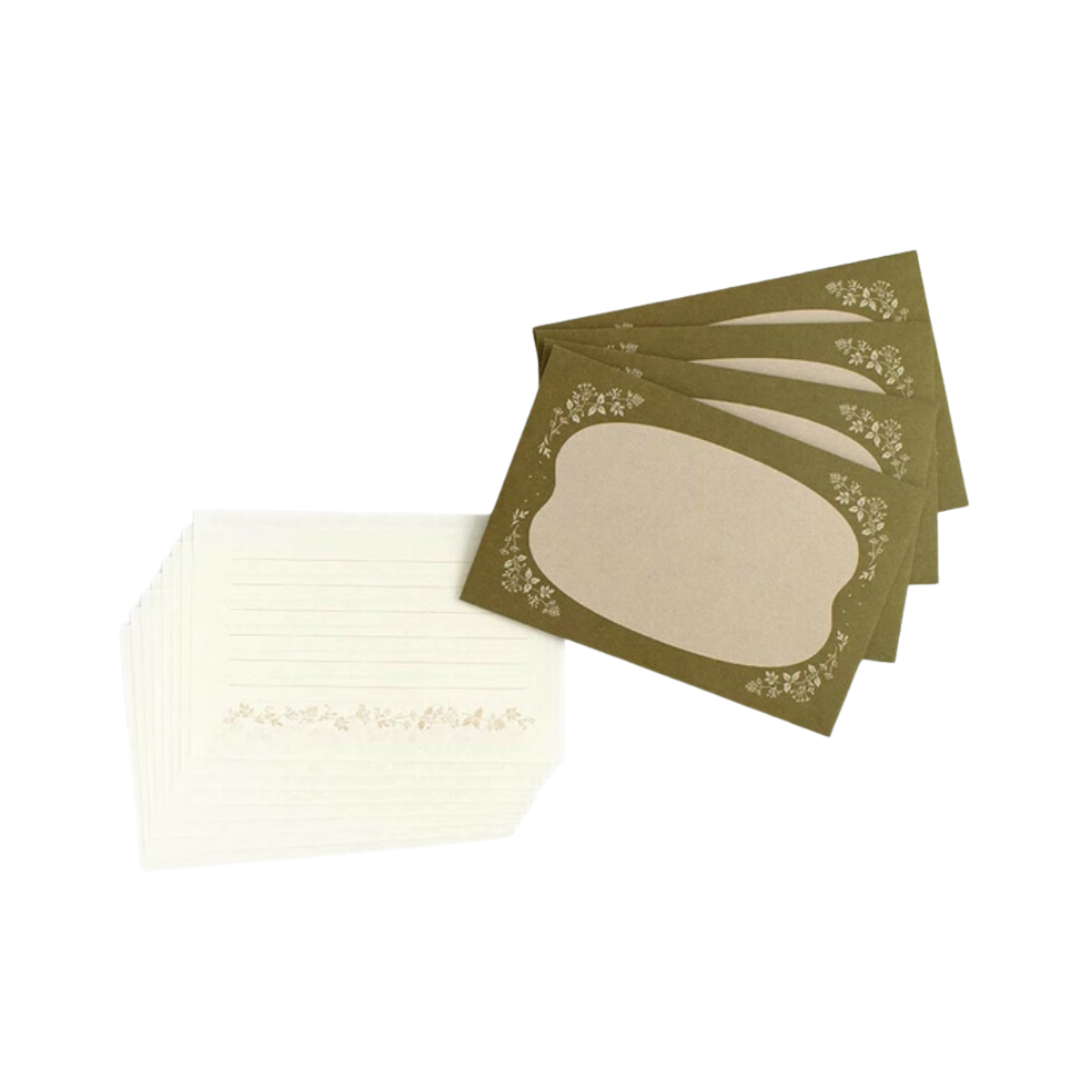 Watatane Woodland Writing Letter Set - Herb