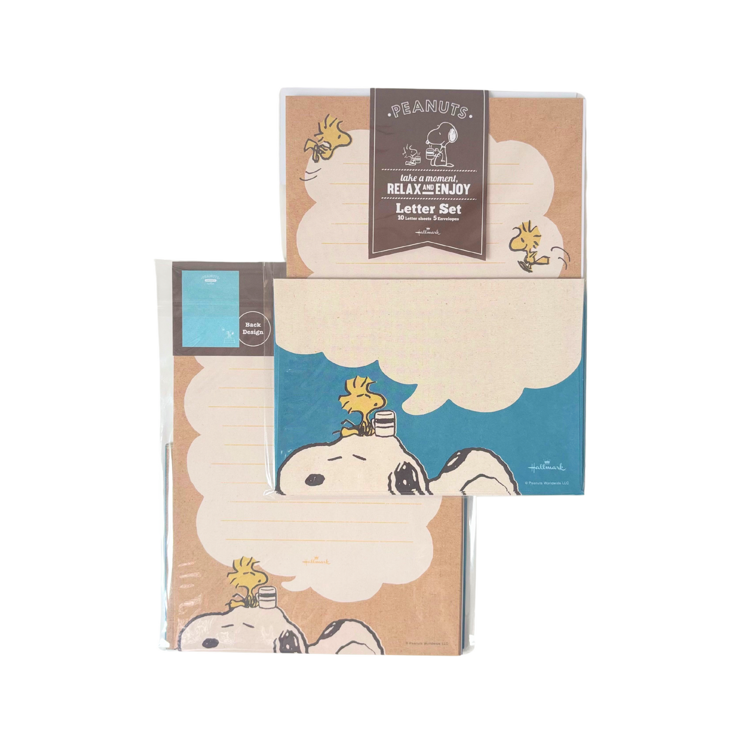 Hallmark Snoopy Peanuts Letter Set - Relax Design