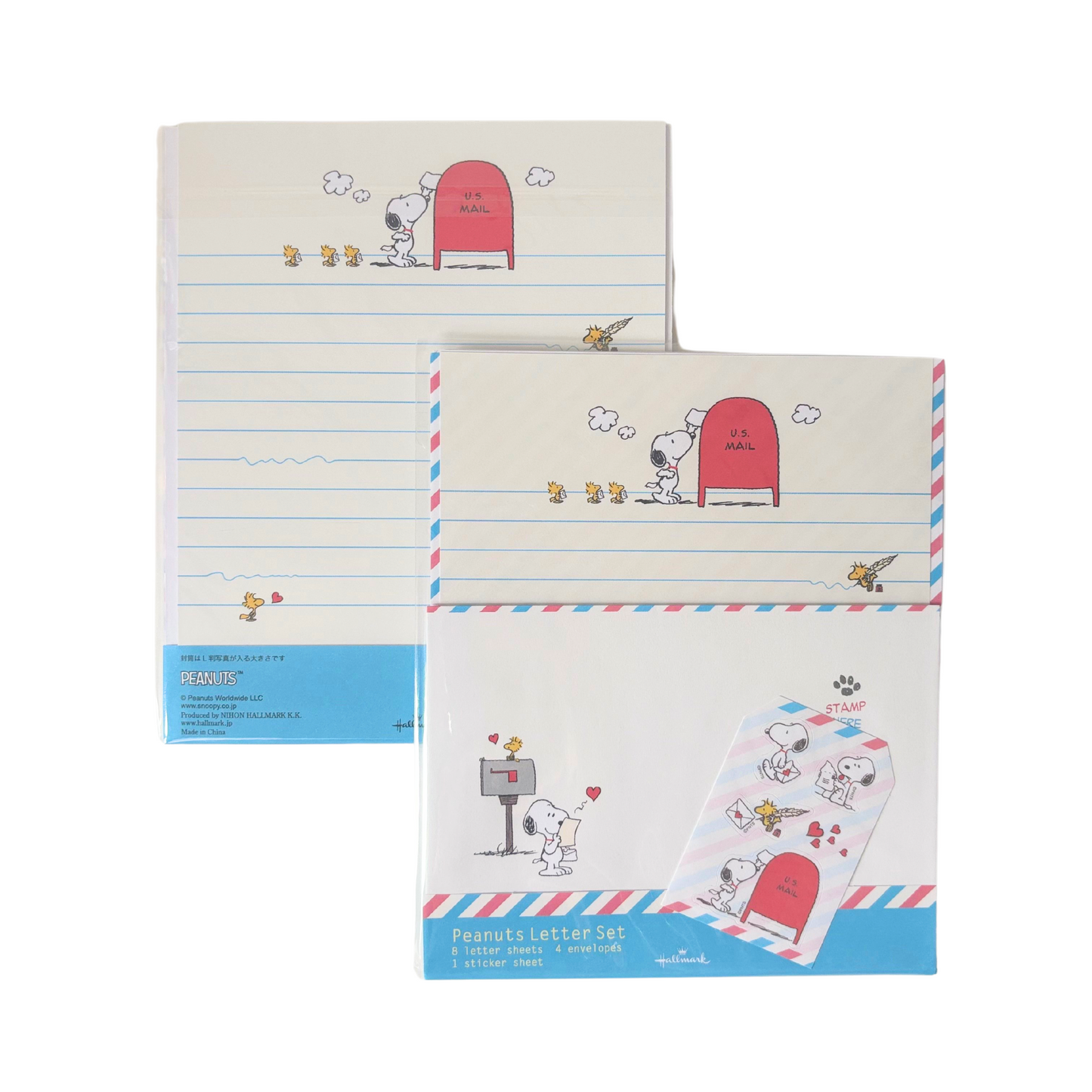 Hallmark Snoopy Peanuts Letter Set - U.S Mail Design