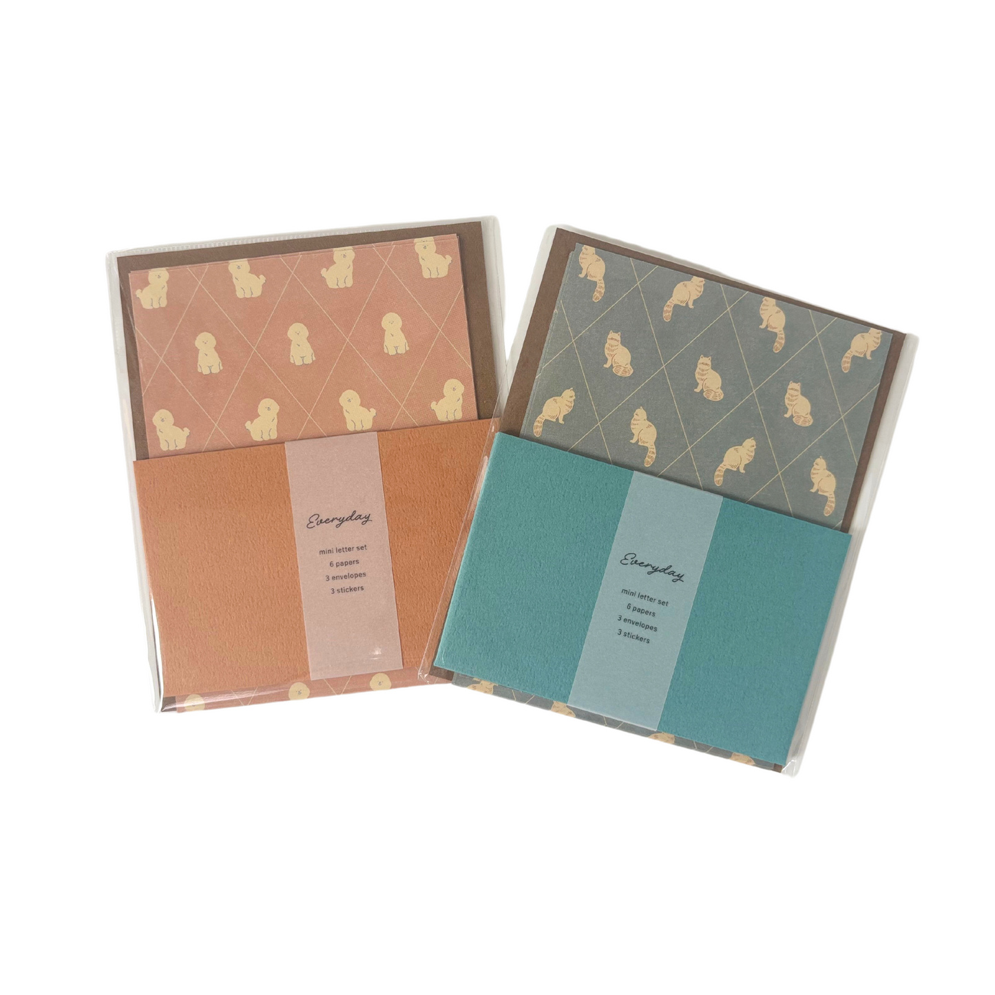 Matoka Dog and Cat Letter Set