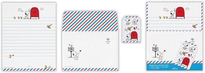 Hallmark Snoopy Peanuts Letter Set - U.S Mail Design