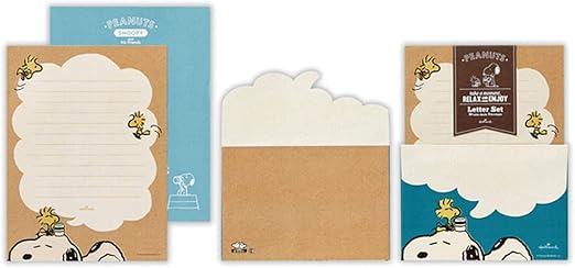 Hallmark Snoopy Peanuts Letter Set - Relax Design
