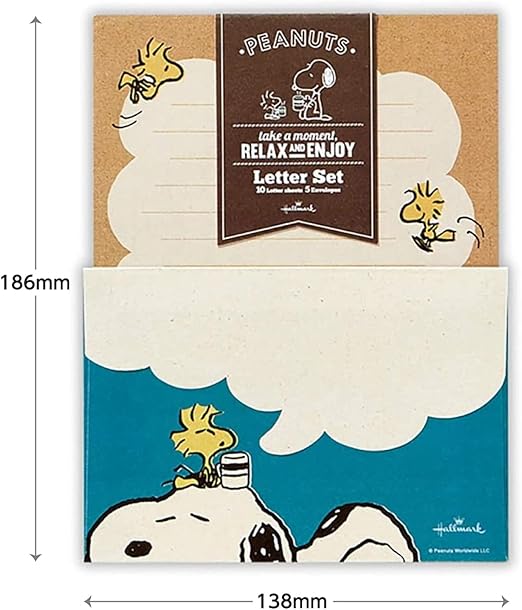 Hallmark Snoopy Peanuts Letter Set - Relax Design