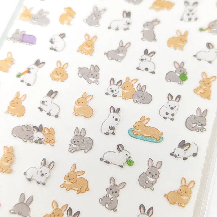 Mindwave Clear Stickers Puchifuwa - Usagi (Rabbit)