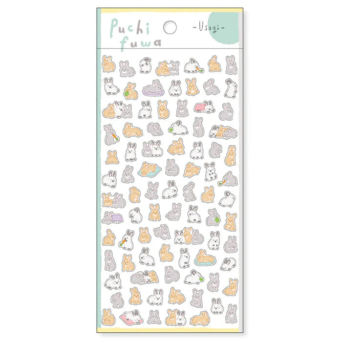 Mindwave Clear Stickers Puchifuwa - Usagi (Rabbit)