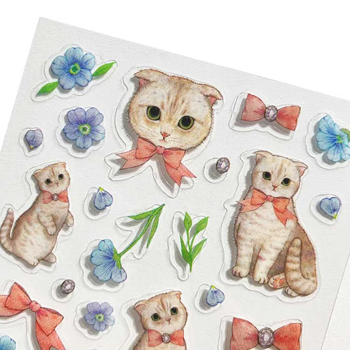 Clothes Pin Miki Takei Munchkin Cat Stickers