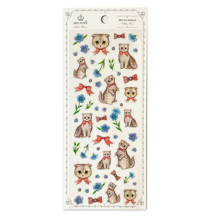 Clothes Pin Miki Takei Munchkin Cat Stickers
