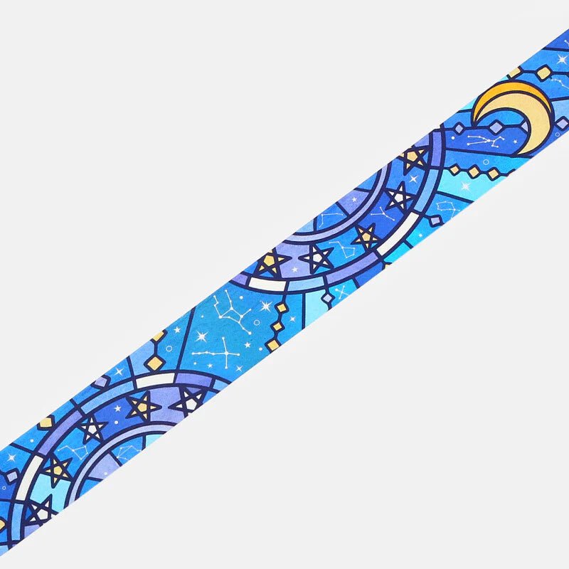 BGM Clear PET Tape Stained Glass - Astrology - Kizuna Stationery