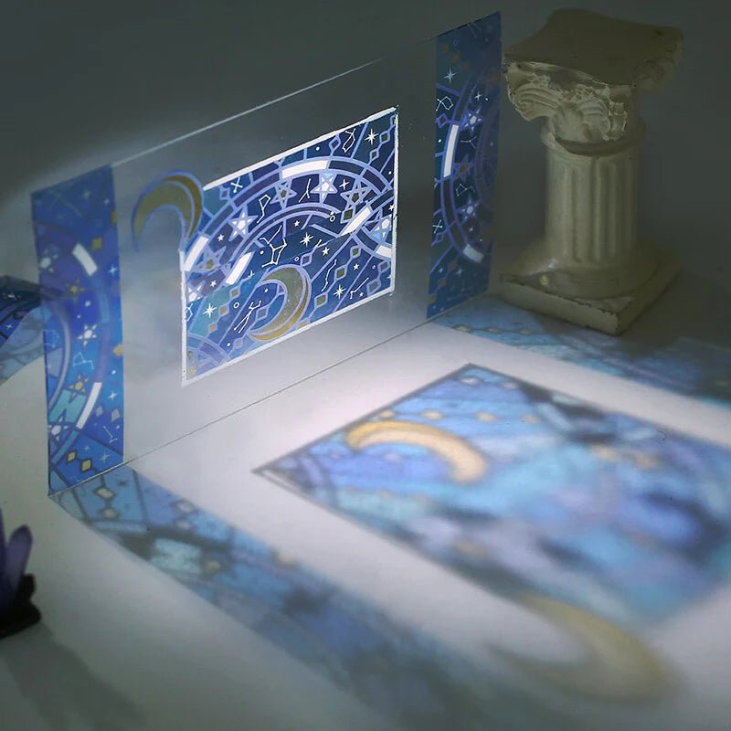 BGM Clear PET Tape Stained Glass - Astrology - Kizuna Stationery