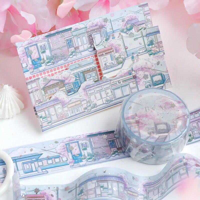 BGM Washi Tape Foil Little World - City by the Sea - Kizuna Stationery