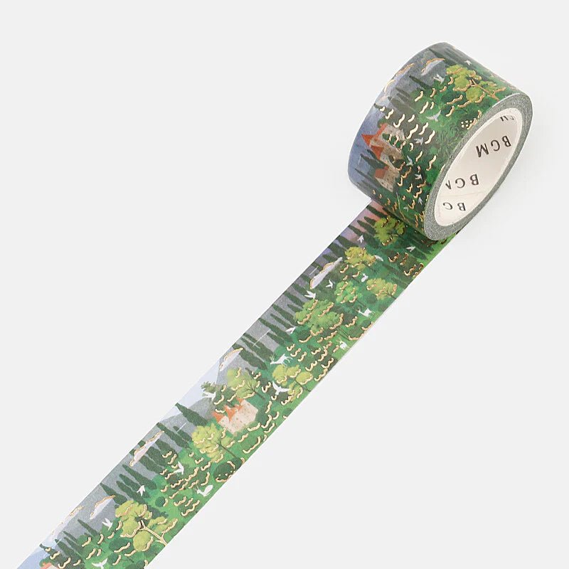 BGM Washi Tape Foil Little World - Forest Scenery - Kizuna Stationery