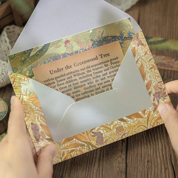 BGM Washi Tape Foil Mysterious Journey - Hide and Seek - Kizuna Stationery