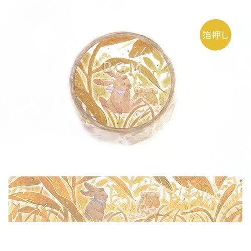 BGM Washi Tape Foil Mysterious Journey - Hide and Seek - Kizuna Stationery