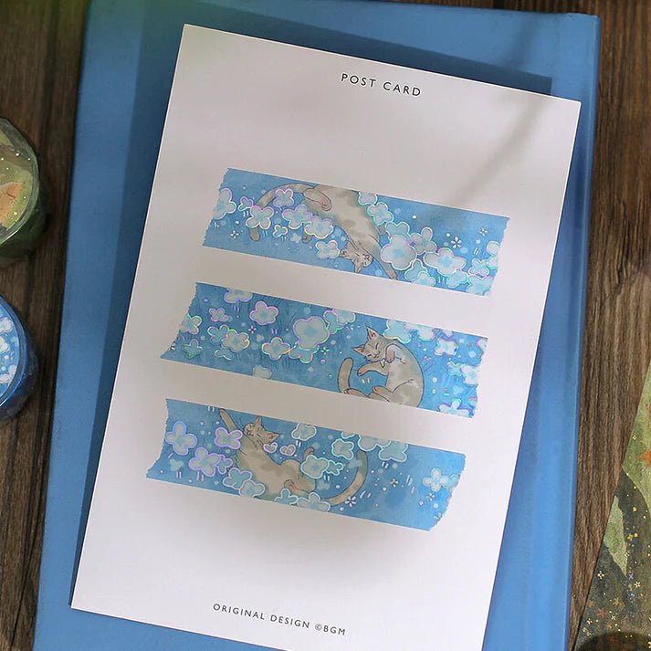 BGM Washi Tape Foil Mysterious Journey - Neko Land - Kizuna Stationery