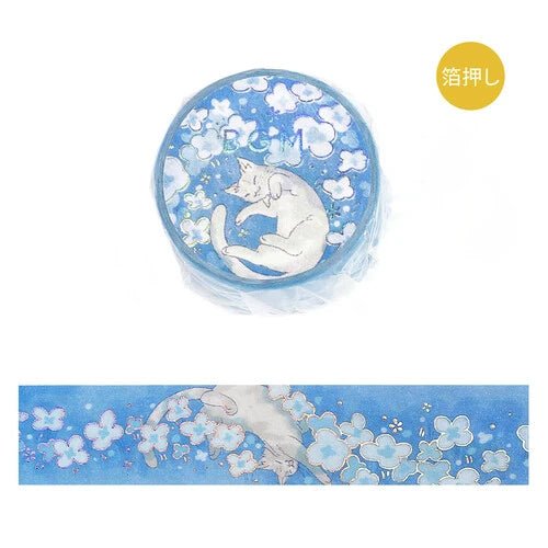 BGM Washi Tape Foil Mysterious Journey - Neko Land - Kizuna Stationery
