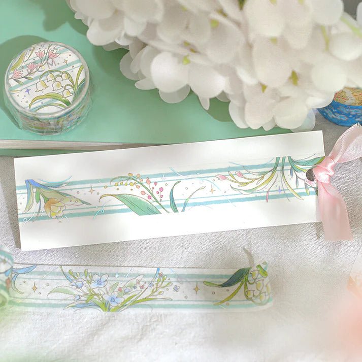 BGM Washi Tape Foil Mysterious Journey - The Language of Flowers - Kizuna Stationery