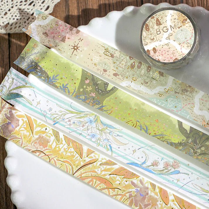 BGM Washi Tape Foil Mysterious Journey - To the Forest - Kizuna Stationery