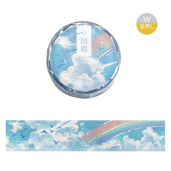 BGM Washi Tape Foil Sky Picture Book - Clear Sky - Kizuna Stationery