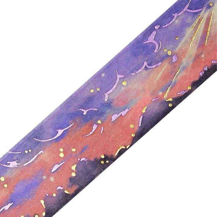 BGM Washi Tape Foil Sky Picture Book - Dusk - Kizuna Stationery