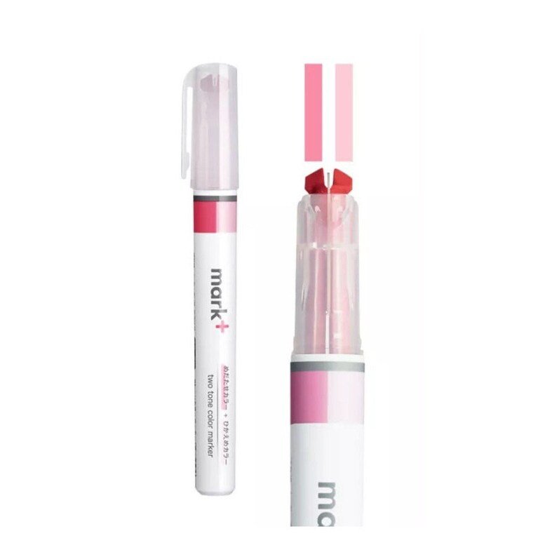 Kokuyo Mark+ Two - Tone Highlighter - Kizuna Stationery