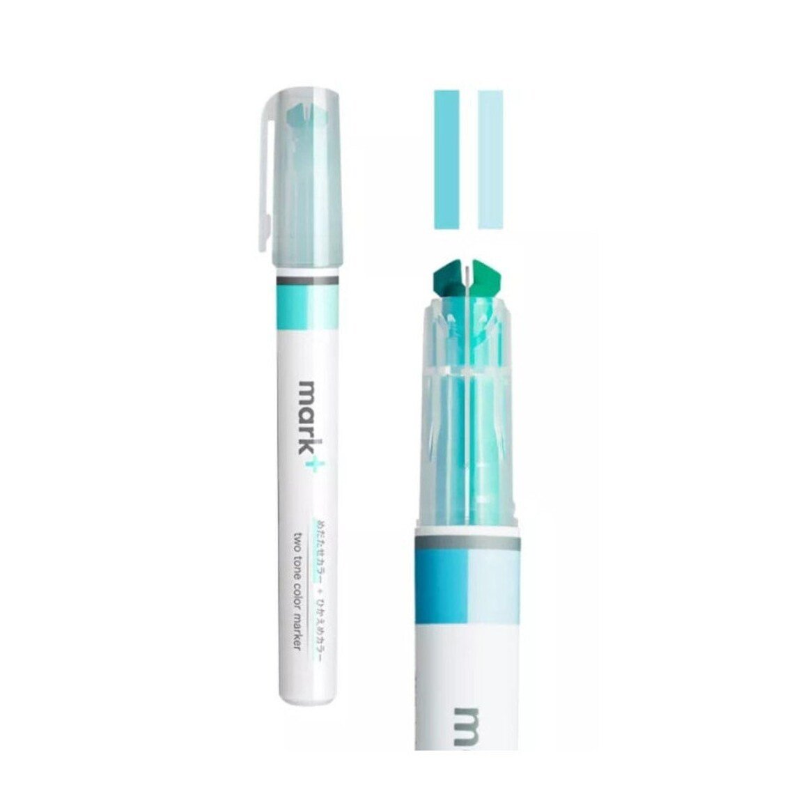 Kokuyo Mark+ Two - Tone Highlighter - Kizuna Stationery