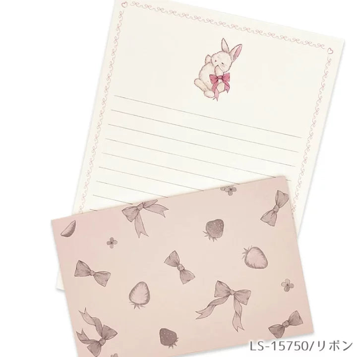 Clothes Pin Miki Takei Rabbit Letter Set (Pink)