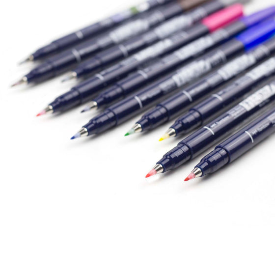 Tombow Fudenosuke Brush Pen - Hard Tip - Individual Colour