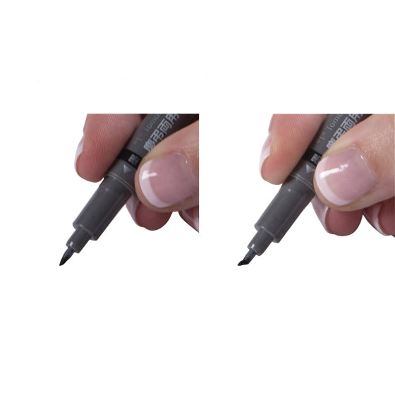 Tombow Fudenosuke Brush Pen - Double-Sided - Black/Grey Ink