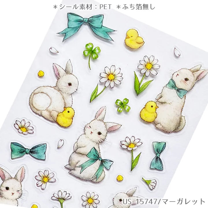 Clothes Pin Miki Takei Rabbit Stickers