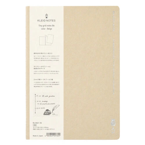 Kleid Tiny Grid Notebook B6