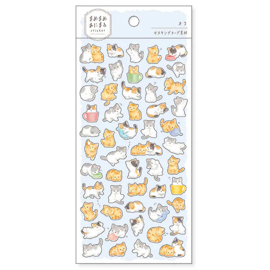 Mindwave Animaru Sticker Sheet - Neko (Cat)