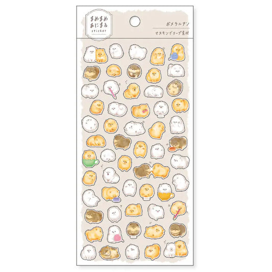 Mindwave Animaru Sticker Sheet - Pomeranian Dog