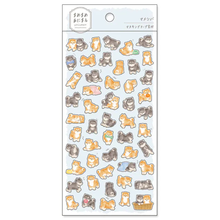 Mindwave Animaru Sticker Sheet - Shiba Inu Dog