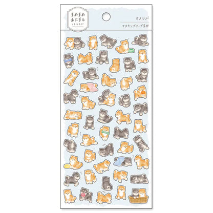 Mindwave Animaru Sticker Sheet - Shiba Inu Dog