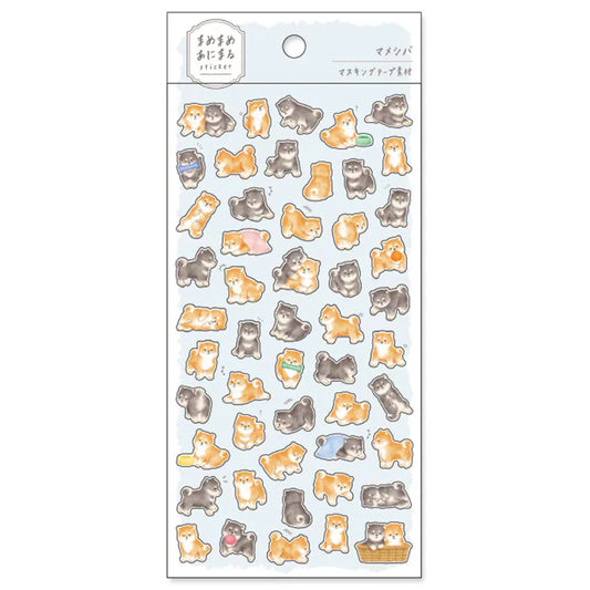 Mindwave Animaru Sticker Sheet - Shiba Inu Dog
