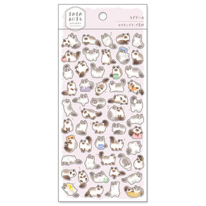 Mindwave Animaru Sticker Sheet - Ragdoll Cat