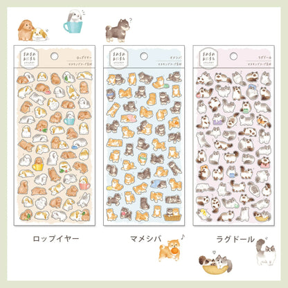 Mindwave Animaru Sticker Sheet - Shiba Inu Dog