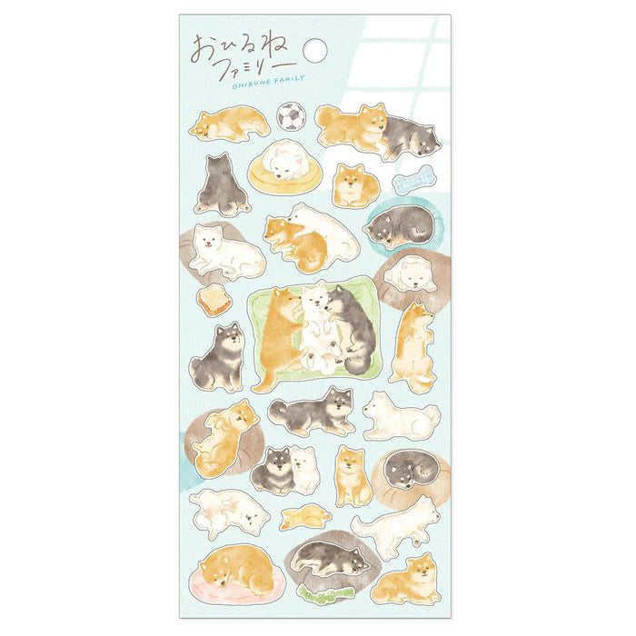 Mindwave Ohirune Family Sticker Sheet - Shiba Inu