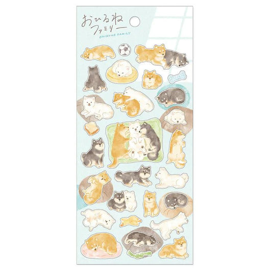 Mindwave Ohirune Family Sticker Sheet - Shiba Inu
