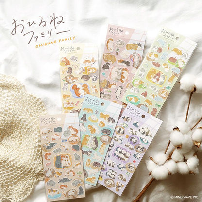 Mindwave Ohirune Family Sticker Sheet - Shiba Inu
