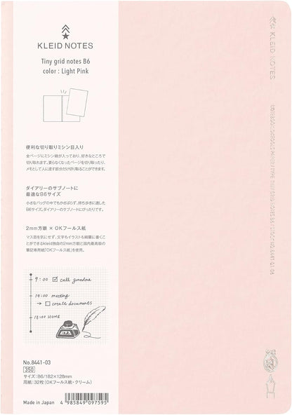 Kleid Tiny Grid Notebook B6