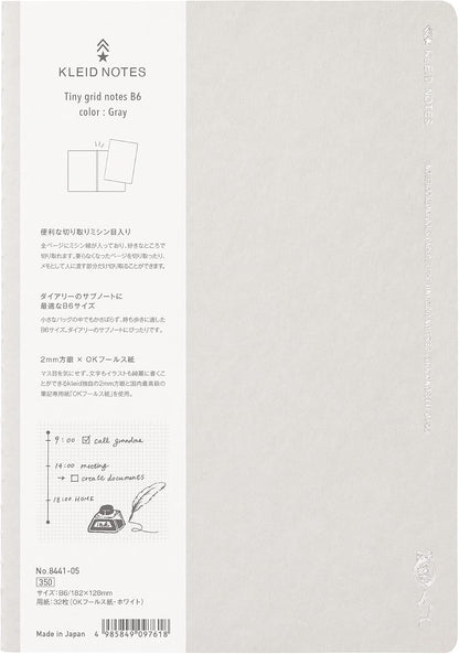 Kleid Tiny Grid Notebook B6
