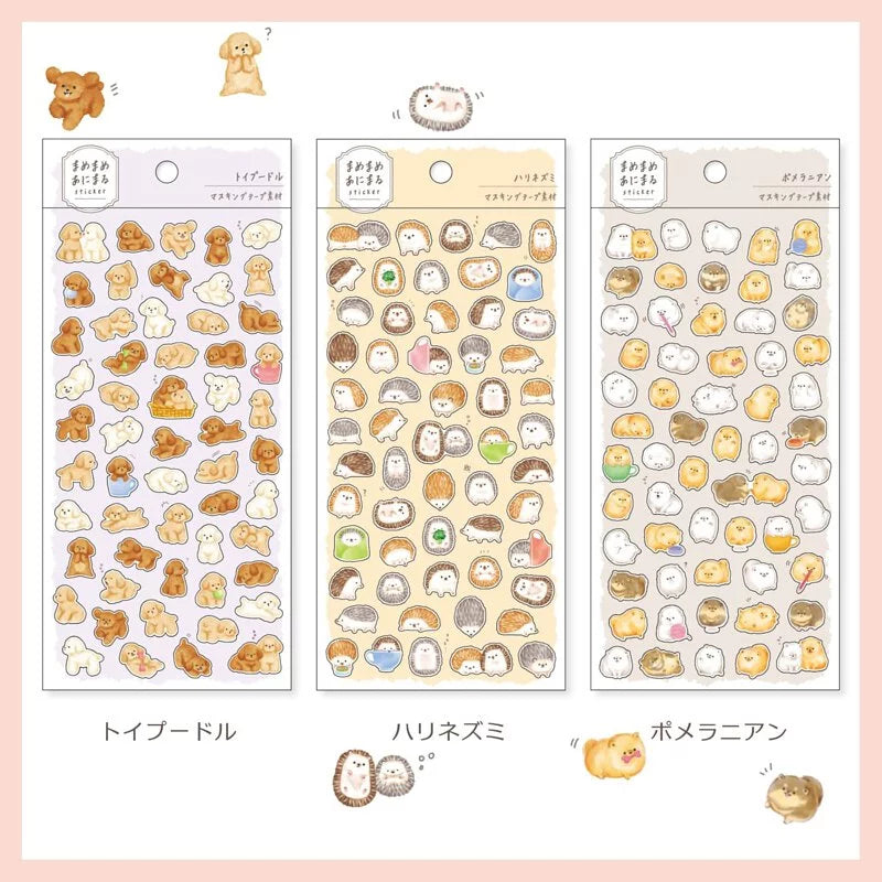 Mindwave Animaru Sticker Sheet - Pomeranian Dog