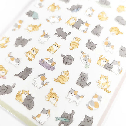 Mindwave Clear Stickers Puchifuwa - Neko (Cat)
