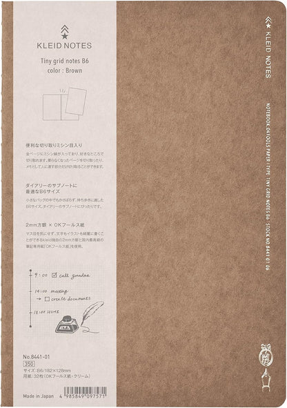 Kleid Tiny Grid Notebook B6