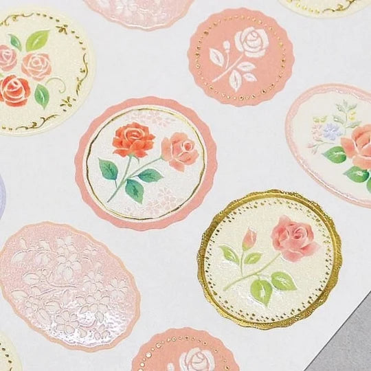 Vintage Rose Gold Foil Stickers
