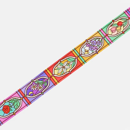 BGM Clear PET Tape Stained Glass - Floral Garden - Kizuna Stationery