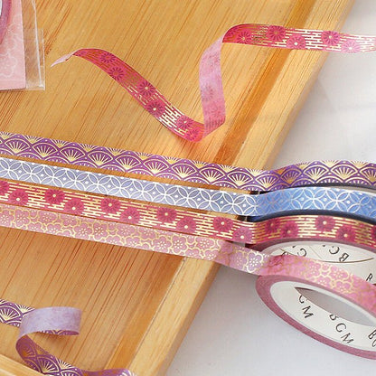 BGM Washi Tape Foil Bunroku - Japanese Fan - Kizuna Stationery