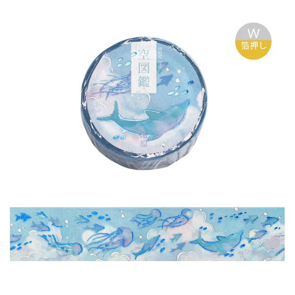 BGM Washi Tape Foil Sky Picture Book - Ocean - Kizuna Stationery